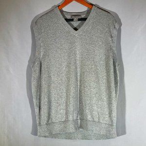 Daniel Cremieux Signature Collection V Neck Gray Cotton Sweater Vest Men's XL